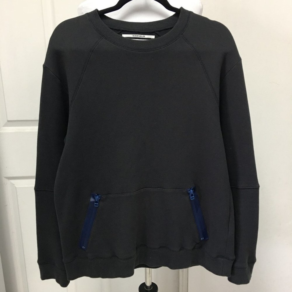 Robert Geller Kangaroo Sweatshirt Top Size M/L